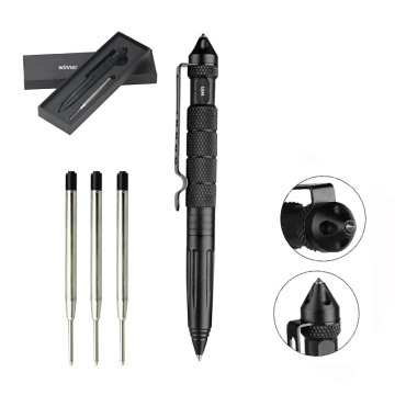 Personal Defense Device Custom Ball Pen Professionaler Verteidiger, der multifunktionaler Überlebenswerkzeug taktischer Stift mit schwarzer Tinte schreibt